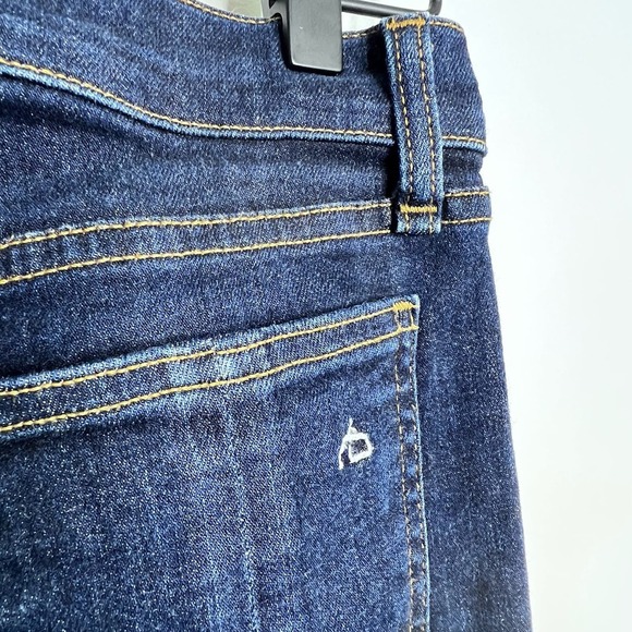Rag & Bone Jeans Womens 26 High Rise‎ Skinny Dark Blue Wash Stretch Pockets Belt - Picture 13 of 16